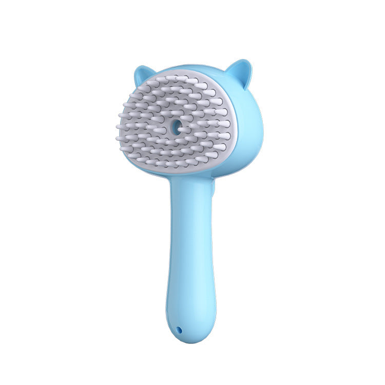 Cepillo limpiador de pelo para mascotas con vaporizador